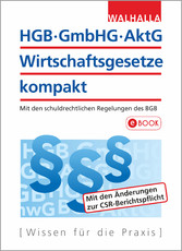 HGB, GmbHG, AktG, Wirtschaftsgesetze kompakt 2018/2019 - Mit den schuldrechtlichen Regelungen des BGB
