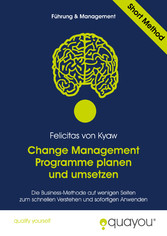 Change Management Programme planen und umsetzen